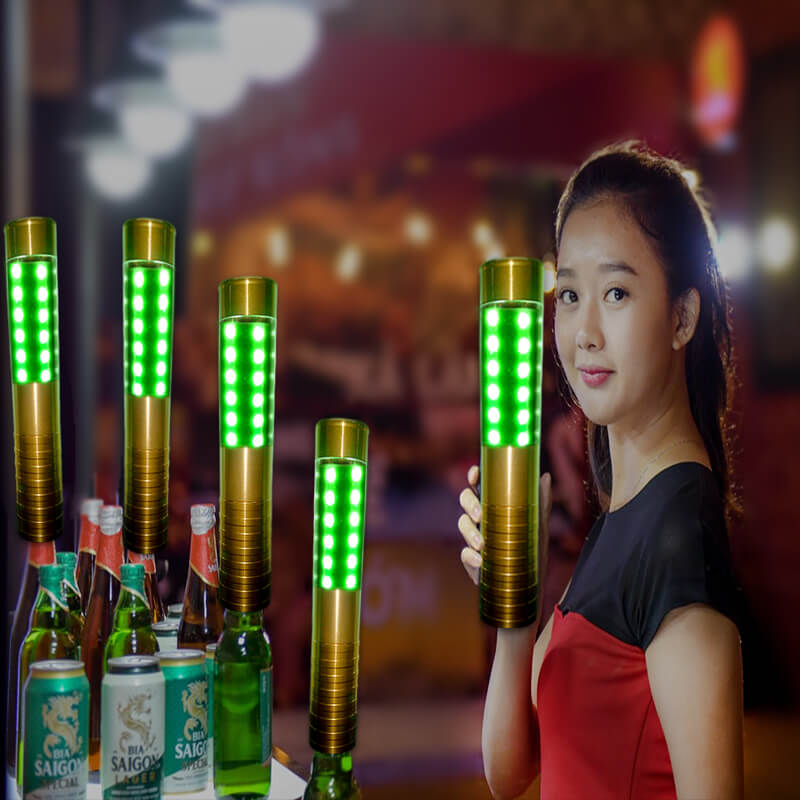 đèn trang trí chai rượu led xanh lá