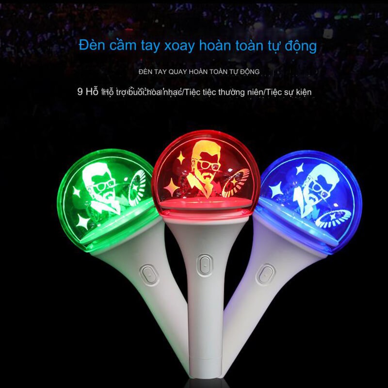 gậy phát sáng lightstick xoay