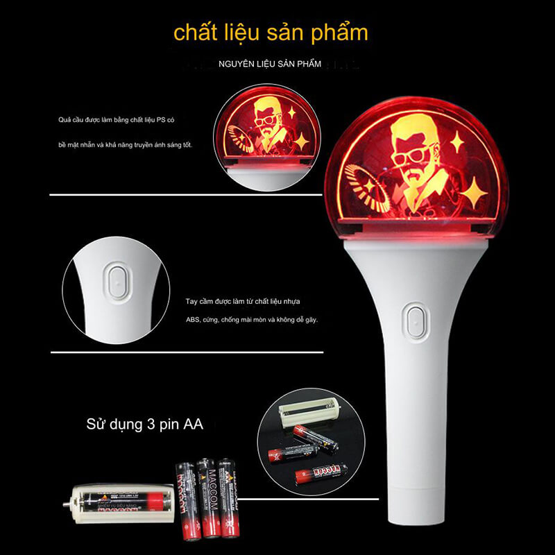 gậy phát sáng lightstick xoay