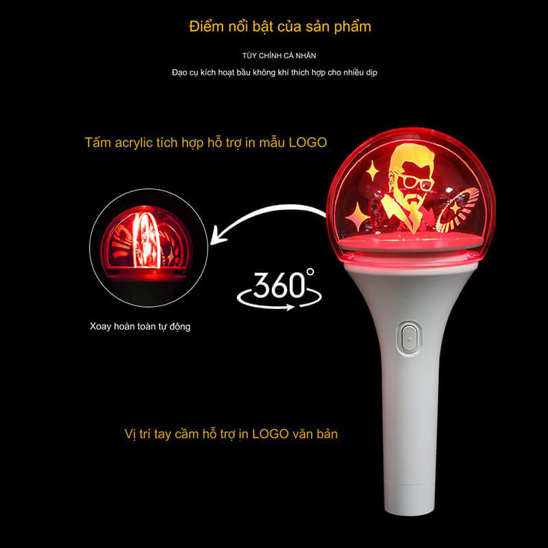 gậy phát sáng lightstick xoay 