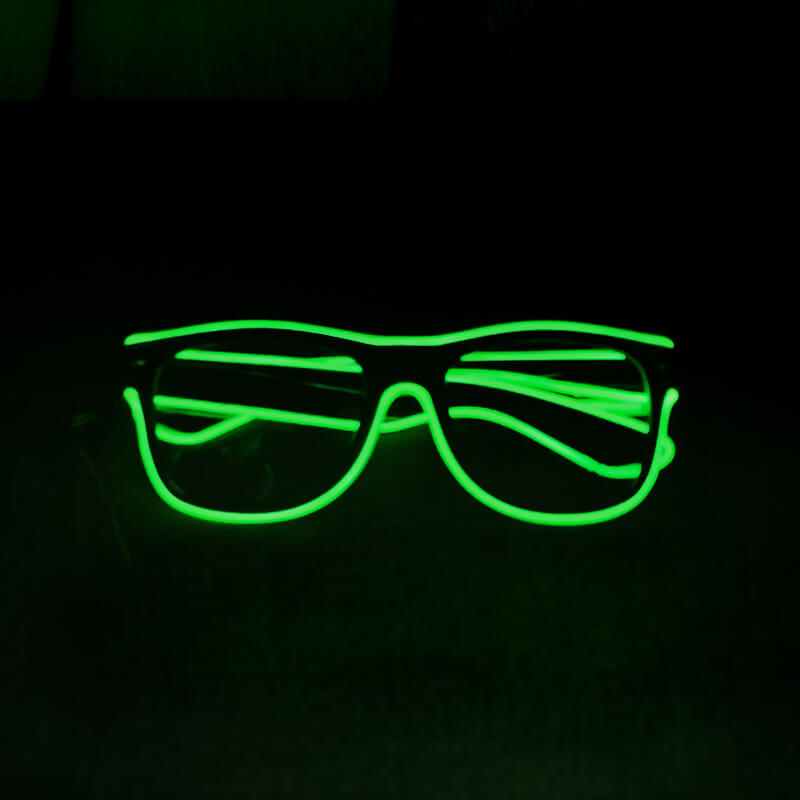 Kính đèn led EL phát sáng xanh lá