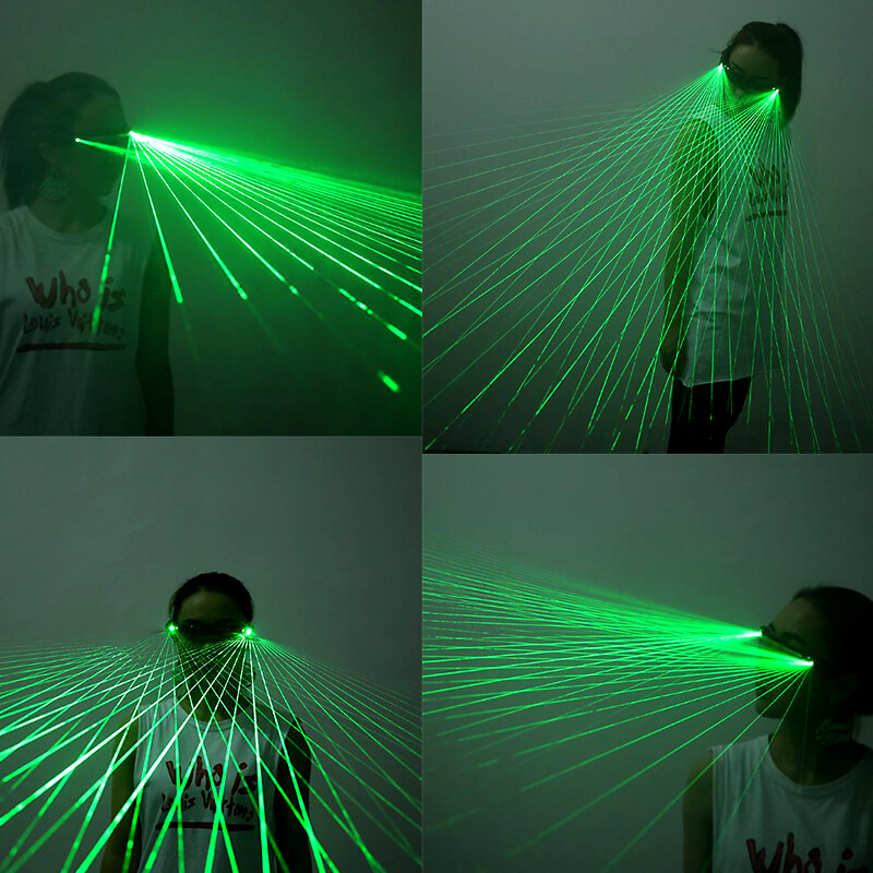 Mắt kính có gắn đèn laser