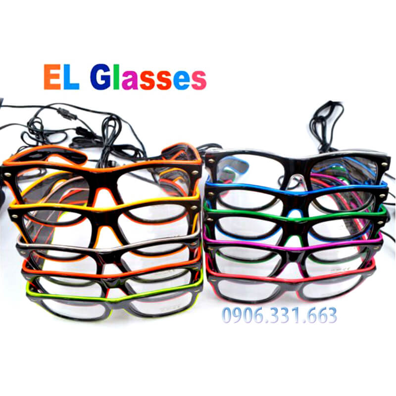 mắt kính đèn led phát sáng EL Glasses