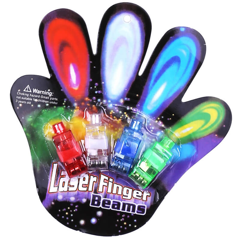 Nhẫn đeo ngón tay có đèn led (bộ 4 ngón)