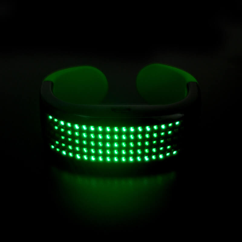 vòng đeo tay đèn led 8 chế độ phát sáng xanh lá