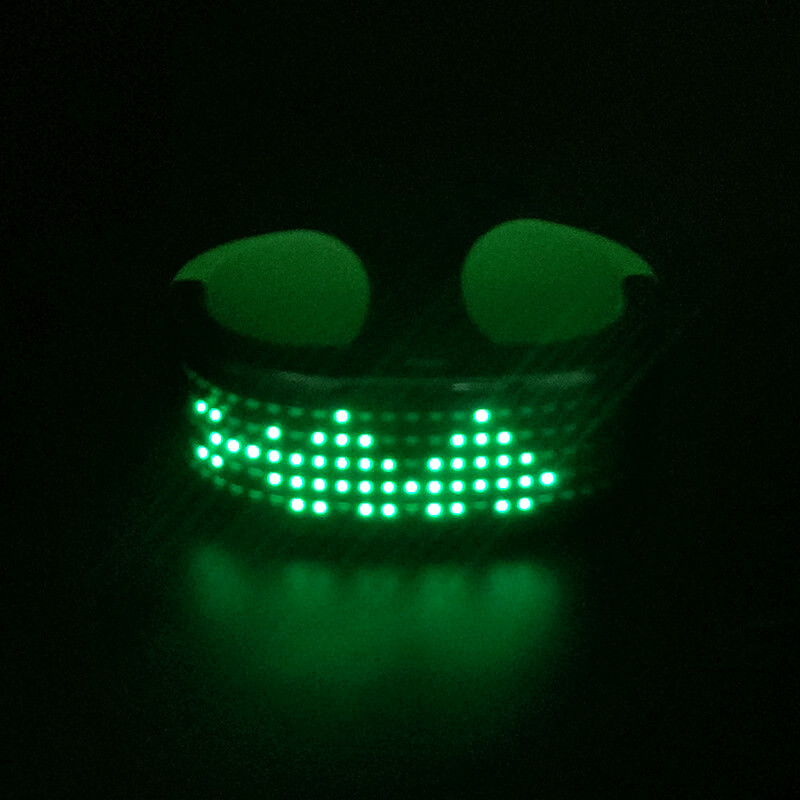 vòng đeo tay đèn led 8 chế độ phát sáng xanh lá