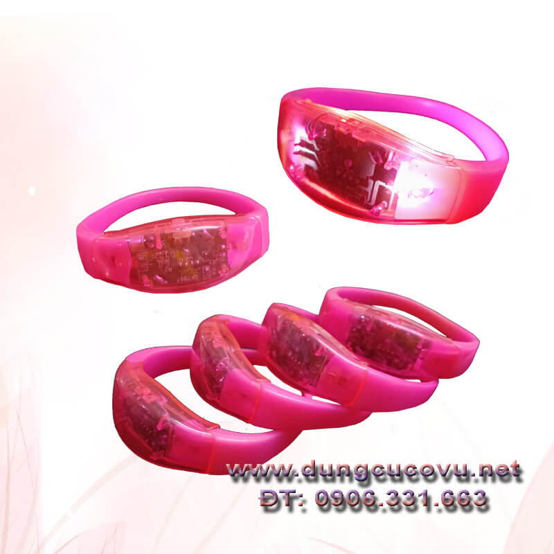 vòng đeo tay led hồng
