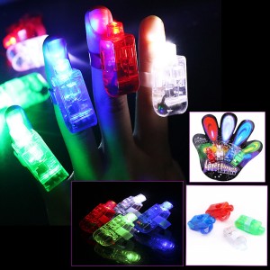 Nhẫn đeo ngón tay có đèn led (bộ 4 ngón)